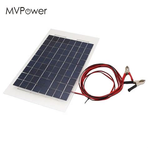 MVpower Portable 18V 10W Solar Panel Bank DIY Solar Charger Panel