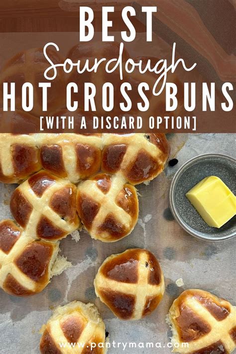 Sourdough Hot Cross Buns Recipe With A Discard Option Recipe Cross Buns Cross Buns Recipe
