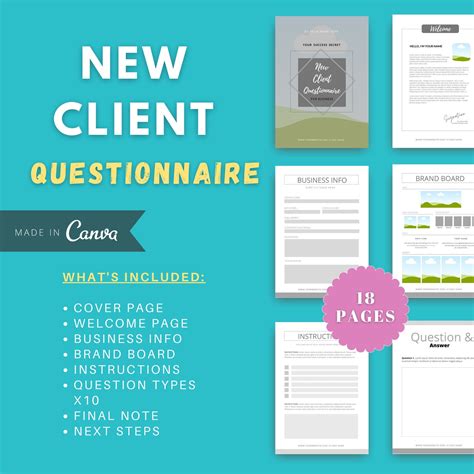 Canva Questionnaire Template