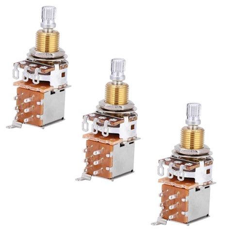 T43pcs A500k Potentiometer Push Pull Switch Guitar Control Pot Electric