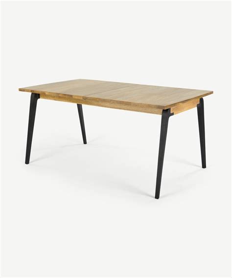 Lucien table extensible 6 à 8 personnes bois de manguier clair et