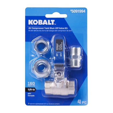 Kobalt Air Compressor Tank Shut Off Valve Kit In The Air Compressor Fittings Department At