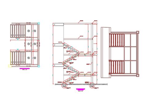 Escada Met Lica Em Autocad Baixar Cad Kb Bibliocad