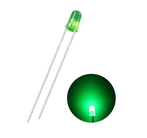 Diodo Led Verde Difuso Mm Nyabbycorp