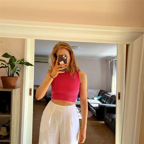Nice Hot Pink Top From Charcoal Clothing In Size Depop
