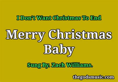 Merry Christmas Baby Song Lyrics - Christian Song Chords and Lyrics