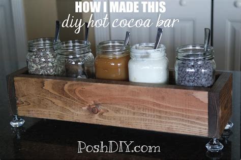 Diy Hot Cocoa Bar With Crystal Cabinet Pull Feet
