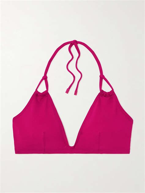 ERES Java Remix Knotted Halterneck Bikini Top NET A PORTER