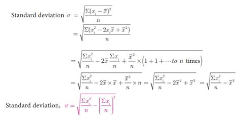 Variance Shortcut Formula