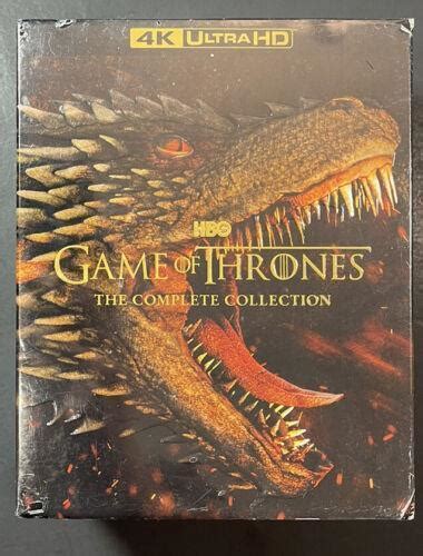 GAME OF THRONES THE COMPLETE COLLECTION 4K ULTRA HD Blu Ray Region