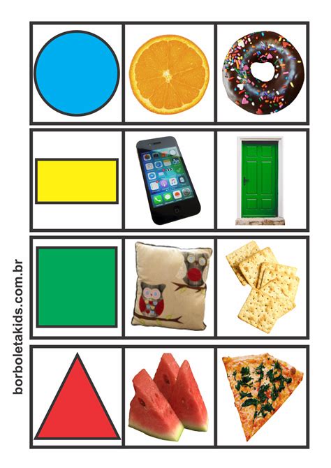 Atividades De Pareamento Formas Geom Tricas