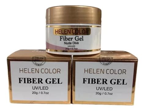 Kit Fibergel Helencolor g Construção Unhas Acrigel Fibra Cor Nude Diva MercadoLivre