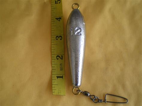 Pcs Inline Trolling Sinker Oz W Coastlock Crane Swivel