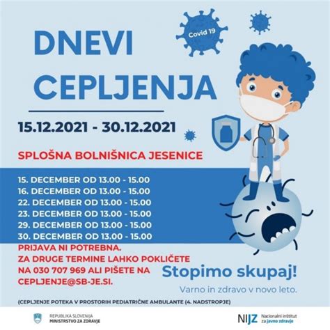 Dnevi Cepljenja Novice Splo Na Bolni Nica Jesenice