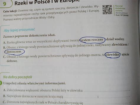 Zaznacz poprawne dokończenie zdań Geografia Brainly pl