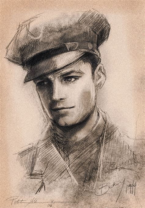 Bucky Barnes Drawings