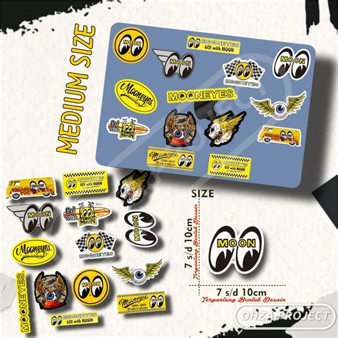 Mooneyes Sticker VOL 2 SPEEDSTER Motorcycle Helmet Stickers Waterproof