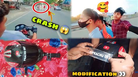 Crash Hote Hote Bach Gaya Helmet Modification Hyper Riding