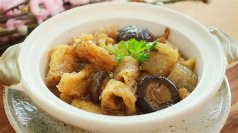 Braised Sea Cucumber With Fish Maw 焖海参花胶 Youtube