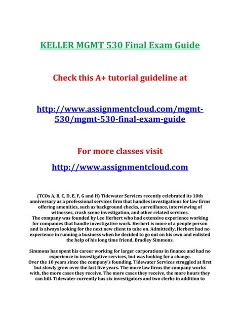 Keller Mgmt Final Exam Guide Pdf