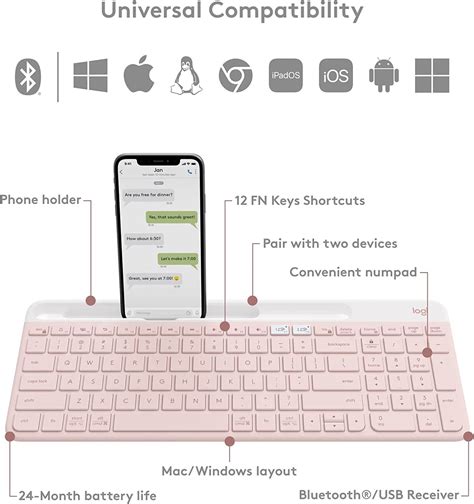 Logitech K Slim Multi Device Wireless Keyboard At Mighty Ape Nz