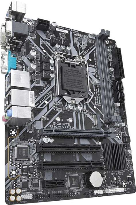 Материнская плата Gigabyte H310M S2P 2.0 Soc-1151v2 Intel H310C 2xDDR4 ...