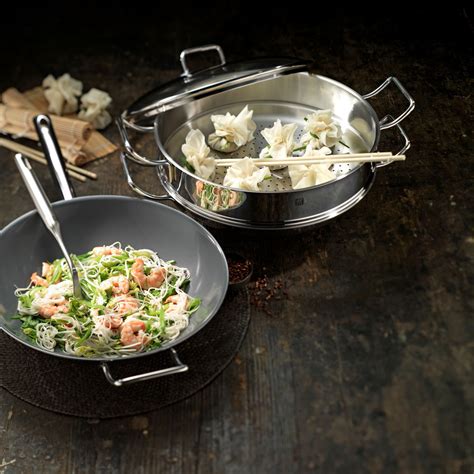 Wok z powłoką Ceraforce Ultra Zwilling Zwilling Plus stal nierdzewna ...