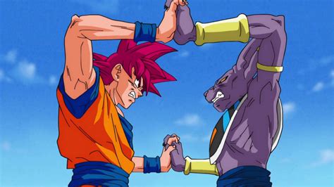 Goku (Super Saiyan God) vs. Beerus by L-Dawg211 on DeviantArt