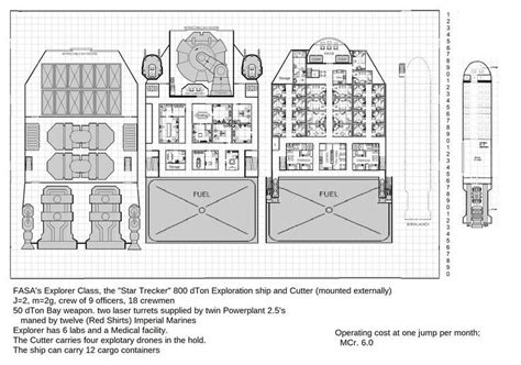 Dton Explorer Armed Ship J M G Traveller Rpg Deck Plans Travel