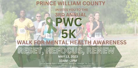 3rd Annual Pwc 5k Walk For Mental Health Awareness Locust Shade Park