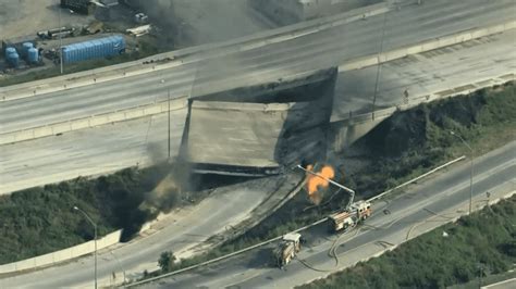 Fire Under I 95 In Philly Causes Section To Collapse Closing