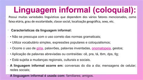 Linguagem Formal E Informal Pptx