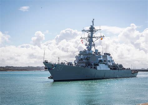 Uss Arleigh Burke Newest Fdnf Ship Arrives In Homeport Rota Spain