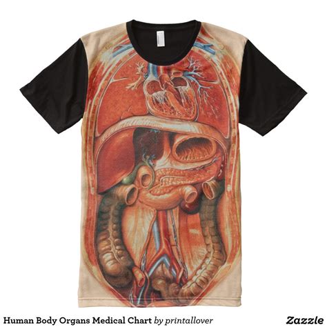 Human Body Organs Medical Chart All-Over Print T-shirt | Tshirt designs ... 