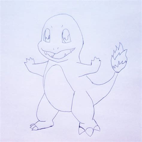 Charmander Pencil Drawing