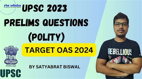 Upsc Prelims Question Analysis Indian Polity Opsc Oas