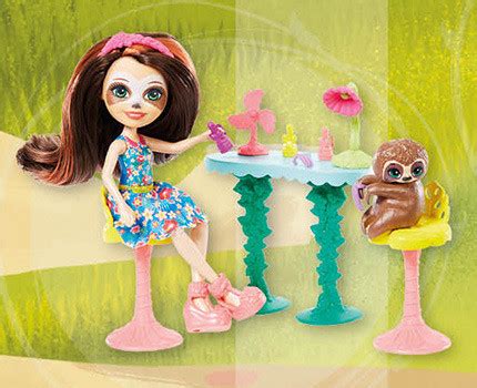 Кукла крокодил и ленивец Enchantimals