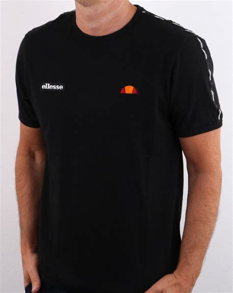 Ellesse Taping T Shirt Black 80s Casual Classics