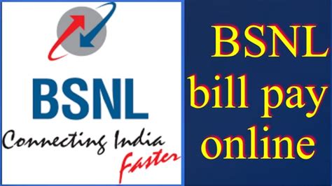 BSNL Bill Pay Online How To Pay BSNL Bill Online How To BSNL