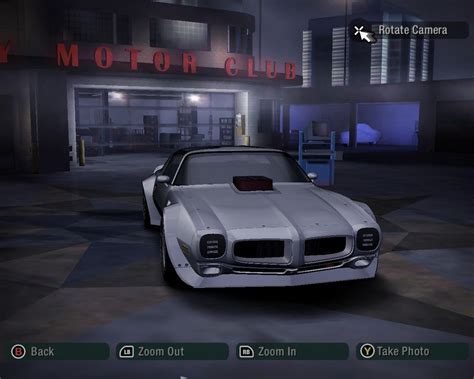 Need For Speed Carbon Car Showroom LRF Modding S Pontiac Firebird Trans Am Hot Wheels