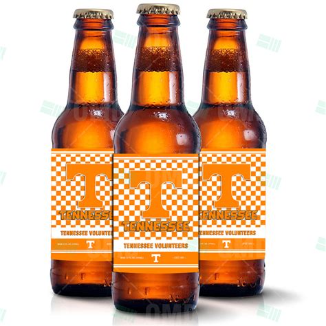 Tennessee Volunteers Sports Party Beer Bottle Labels Sports Invites