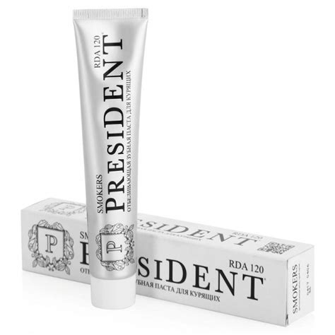 Зубная паста President Отбеливающая (Для курящих) - «😊Отбеливающая ...