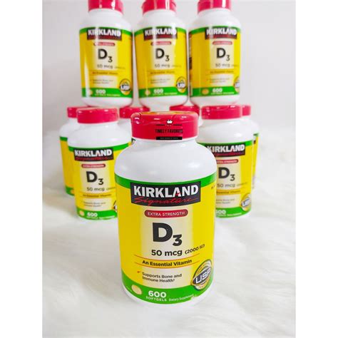 Kirkland Signature Extra Strength D Mcg Softgels Shopee