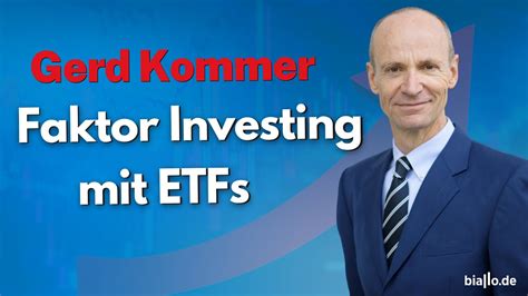 ETF Weltportfolio So Investiert Mr ETF Gerd Kommer Faktor