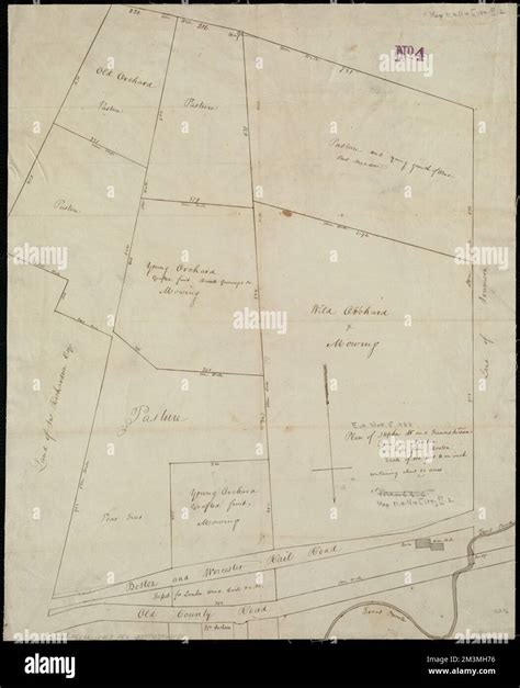 Plan Of Stephen W And Francis Jacksons Farm In Newton 6 12 Miles