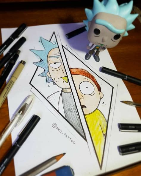 Pin By Latha Packirisamy On Arts Rick And Morty Drawing Art Drawings