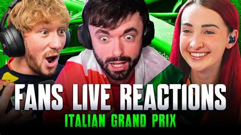 Fans Live Reactions To The 2024 Italian Grand Prix YouTube