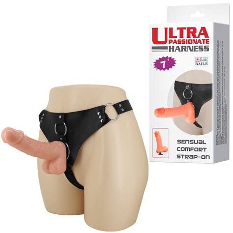 Страп он с меко и гъвкаво дилдо 18см Strap On Dildo цена Секс шоп Passion bg