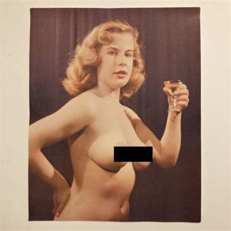 Vintage Risque Erotic Pin Up Photo Print 1960s Topless Nude Blonde Woman Essex EBay