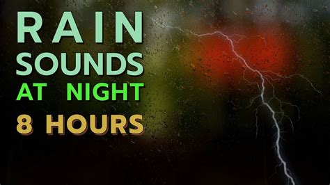 Relaxing Rain Sounds At Night For Meditation And Sleep White Noise For